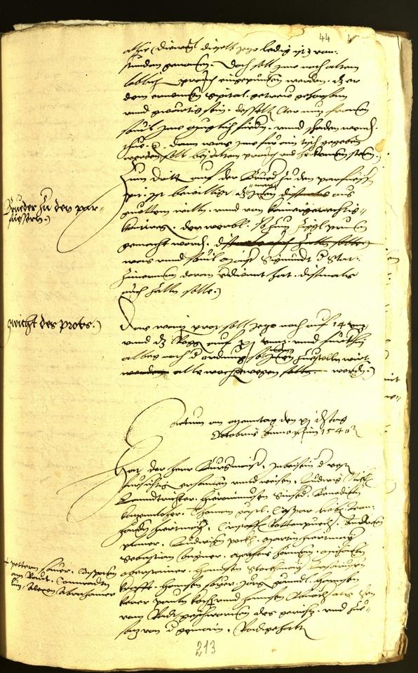 Civic Archives of Bozen-Bolzano - BOhisto Minutes of the council 1540 