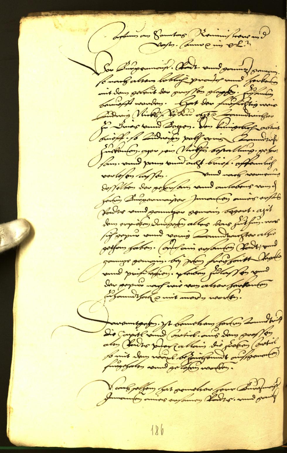 Civic Archives of Bozen-Bolzano - BOhisto Minutes of the council 1540 