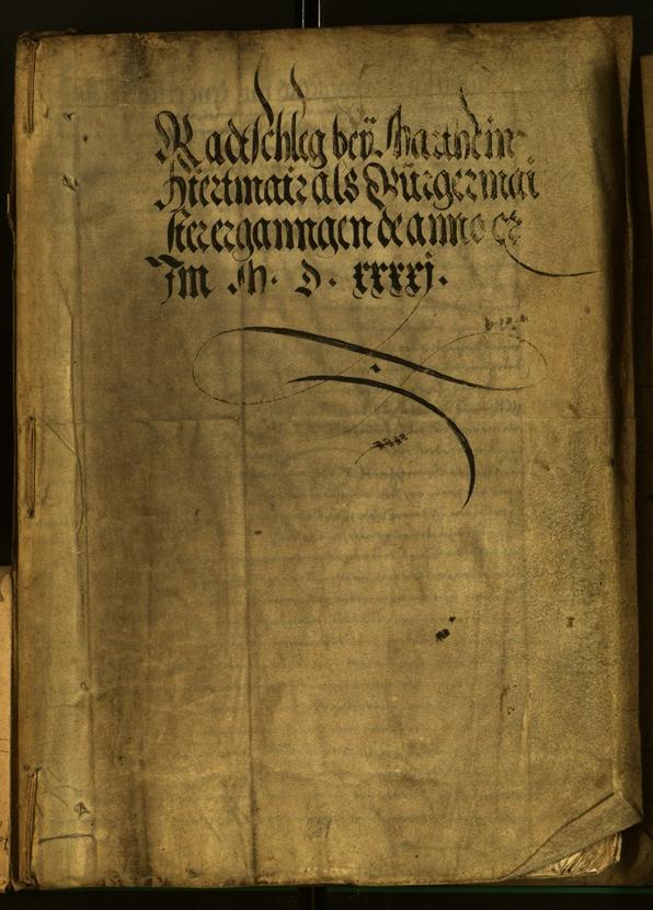 Civic Archives of Bozen-Bolzano - BOhisto Minutes of the council 1541 