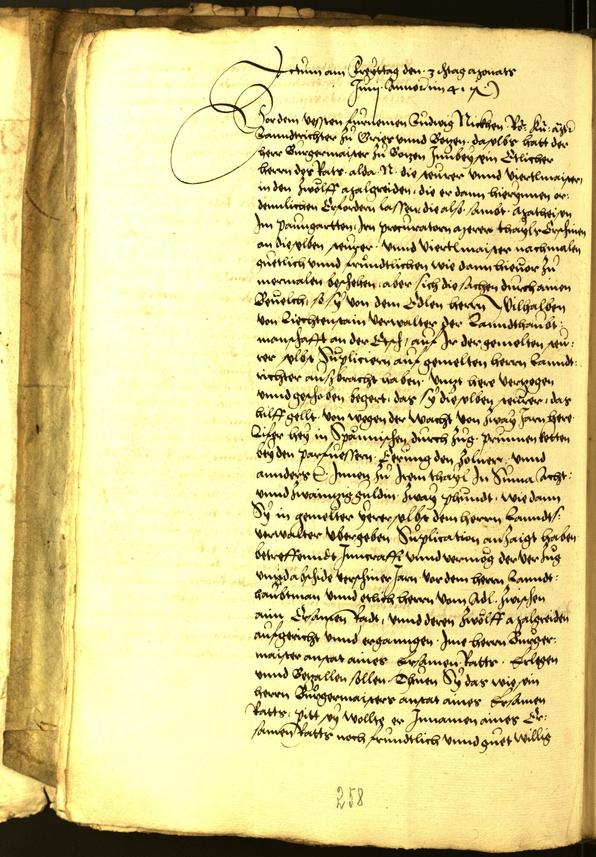 Stadtarchiv Bozen - BOhisto Ratsprotokoll 1541 