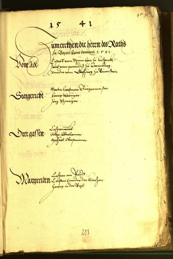 Civic Archives of Bozen-Bolzano - BOhisto Minutes of the council 1541 