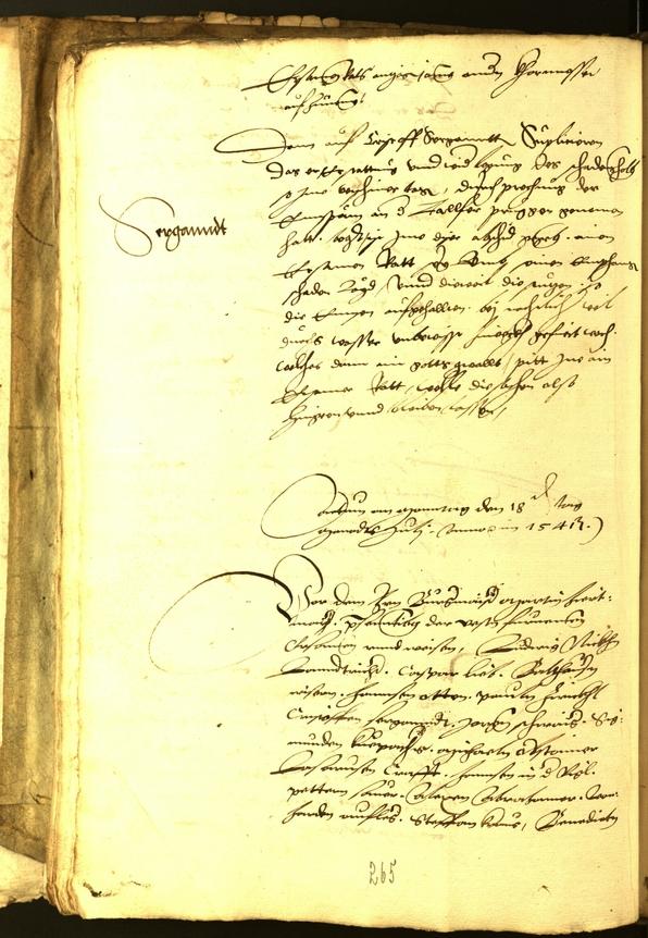 Stadtarchiv Bozen - BOhisto Ratsprotokoll 1541 