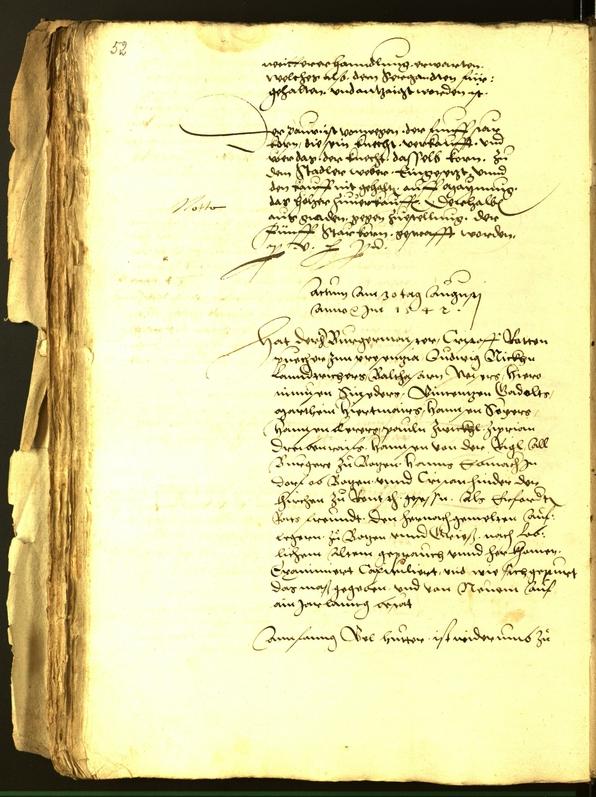 Civic Archives of Bozen-Bolzano - BOhisto Minutes of the council 1542 