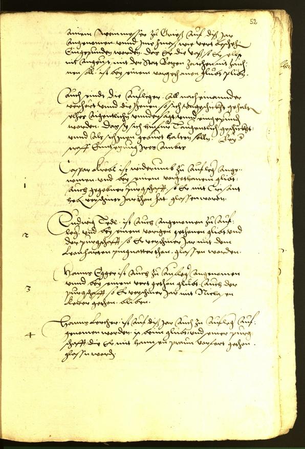 Stadtarchiv Bozen - BOhisto Ratsprotokoll 1542 