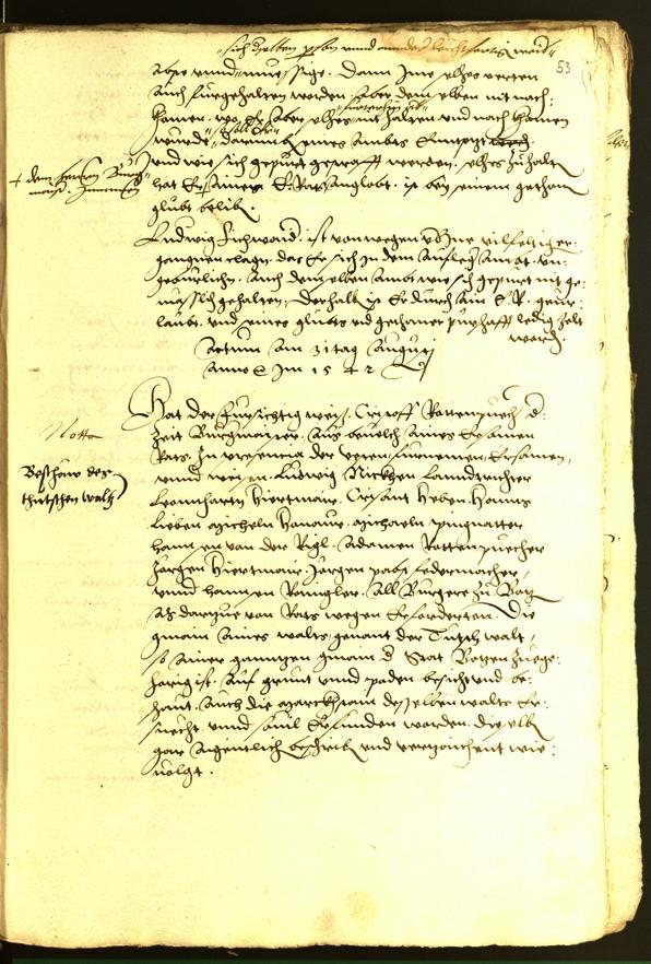 Civic Archives of Bozen-Bolzano - BOhisto Minutes of the council 1542 