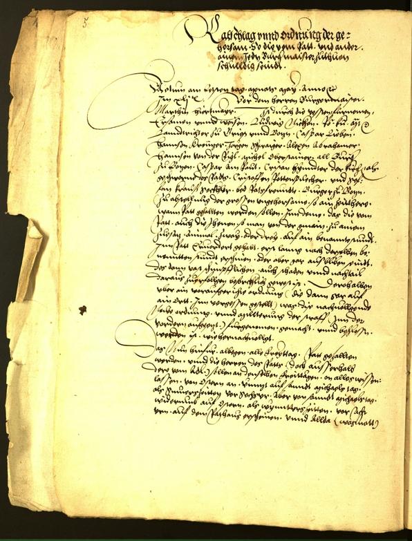 Stadtarchiv Bozen - BOhisto Ratsprotokoll 1542 