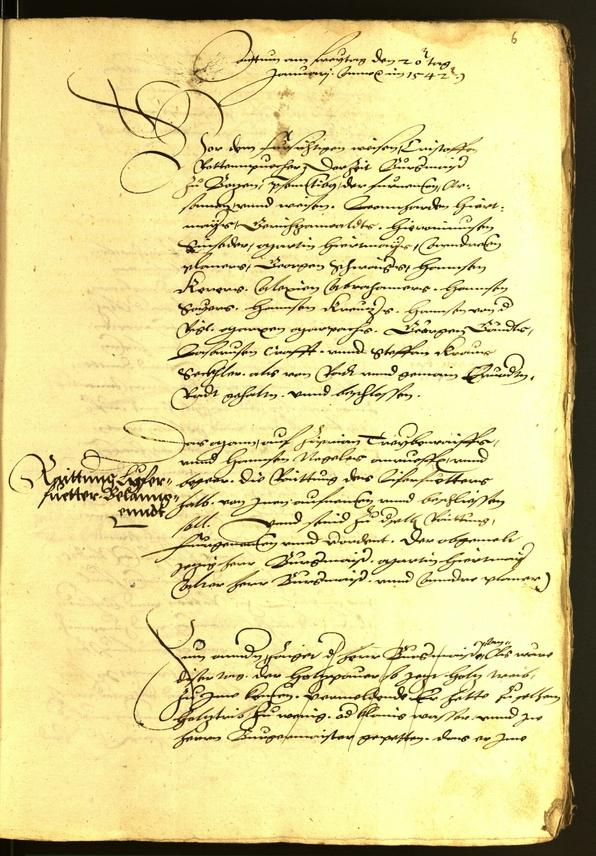 Civic Archives of Bozen-Bolzano - BOhisto Minutes of the council 1542 