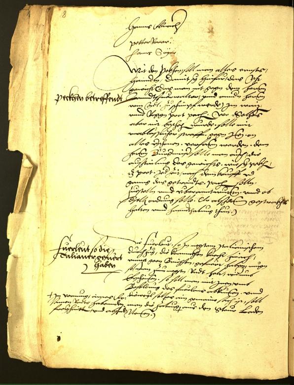 Stadtarchiv Bozen - BOhisto Ratsprotokoll 1542 