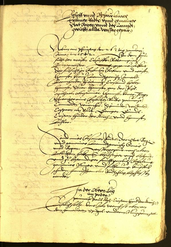 Civic Archives of Bozen-Bolzano - BOhisto Minutes of the council 1542 