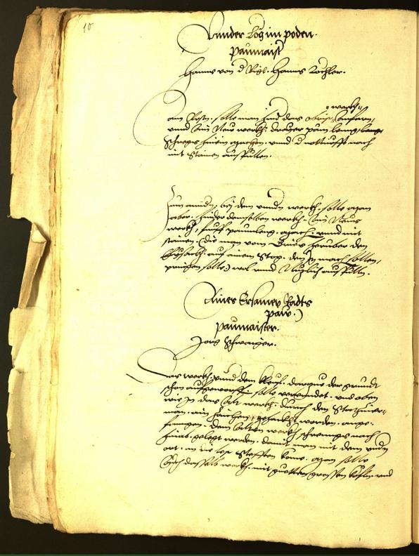 Civic Archives of Bozen-Bolzano - BOhisto Minutes of the council 1542 