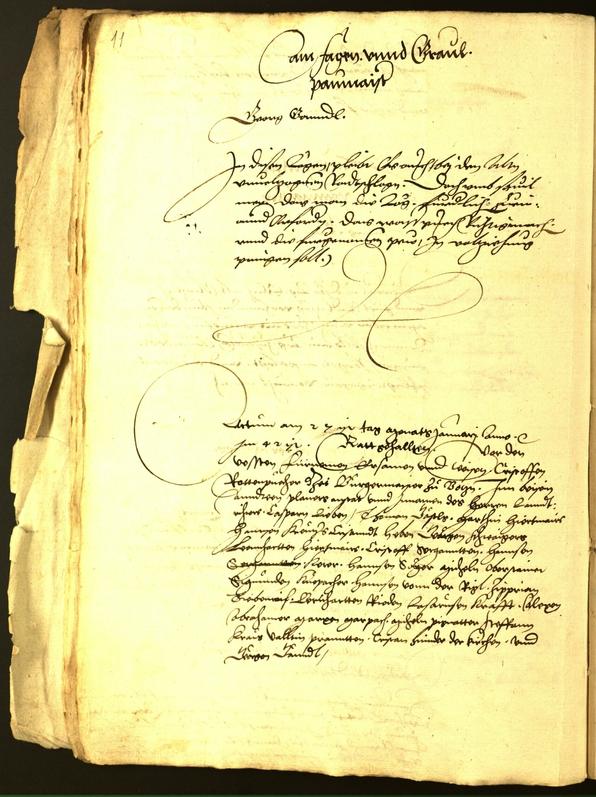 Civic Archives of Bozen-Bolzano - BOhisto Minutes of the council 1542 