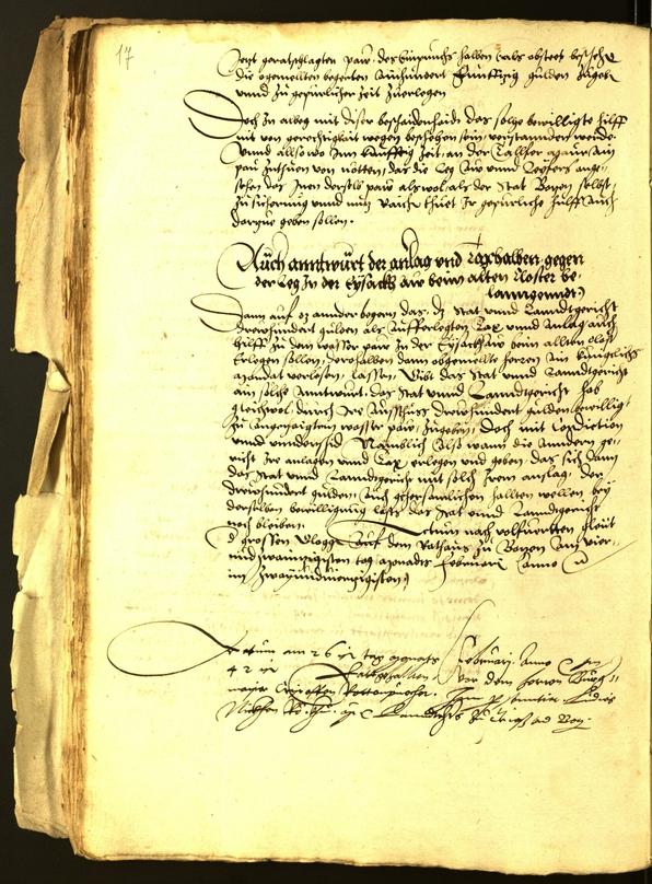 Civic Archives of Bozen-Bolzano - BOhisto Minutes of the council 1542 