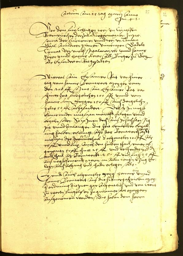 Civic Archives of Bozen-Bolzano - BOhisto Minutes of the council 1542 