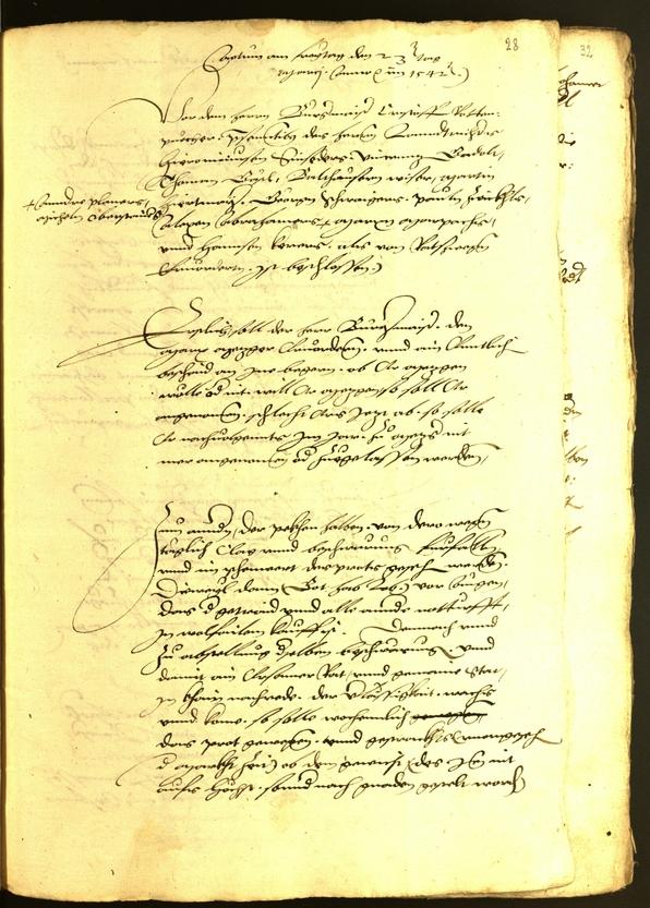 Stadtarchiv Bozen - BOhisto Ratsprotokoll 1542 