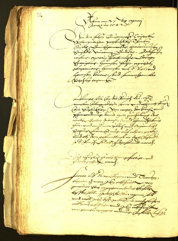 Stadtarchiv Bozen - BOhisto Ratsprotokoll 1542 