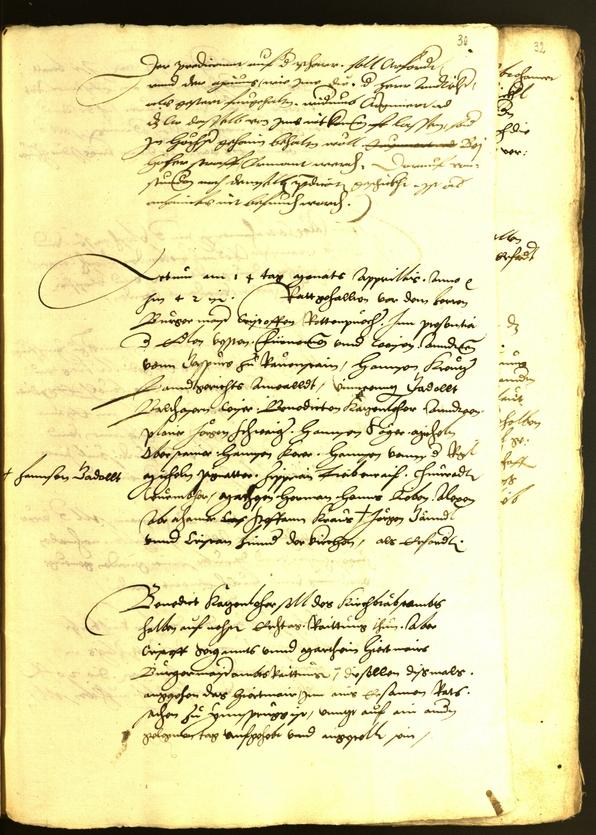 Stadtarchiv Bozen - BOhisto Ratsprotokoll 1542 