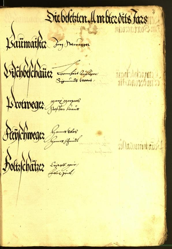 Stadtarchiv Bozen - BOhisto Ratsprotokoll 1542 