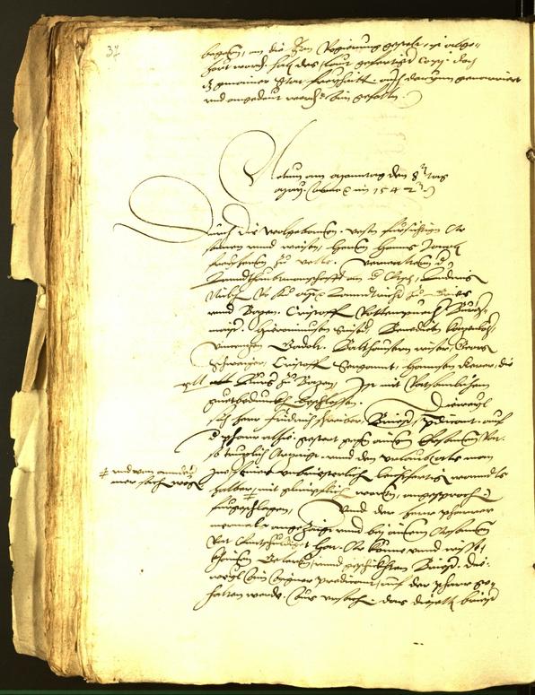 Civic Archives of Bozen-Bolzano - BOhisto Minutes of the council 1542 