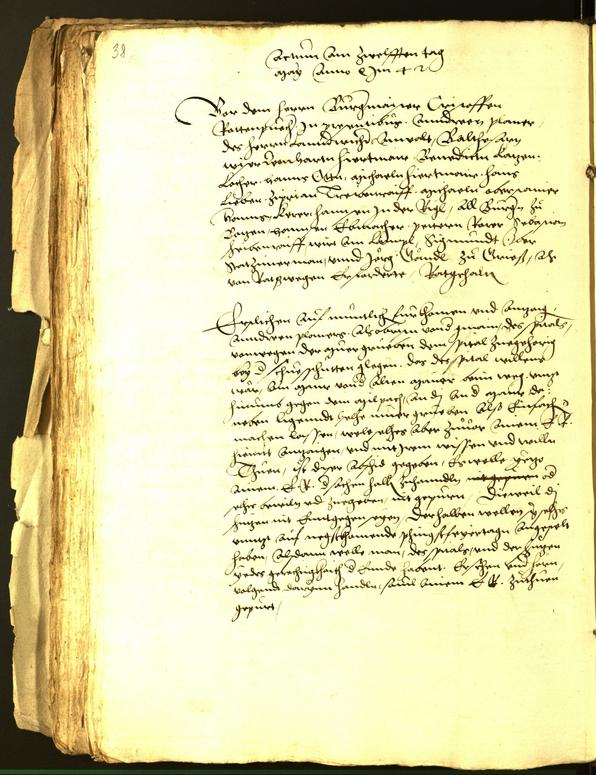 Stadtarchiv Bozen - BOhisto Ratsprotokoll 1542 