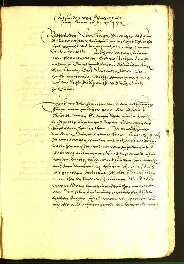 Civic Archives of Bozen-Bolzano - BOhisto Minutes of the council 1542 