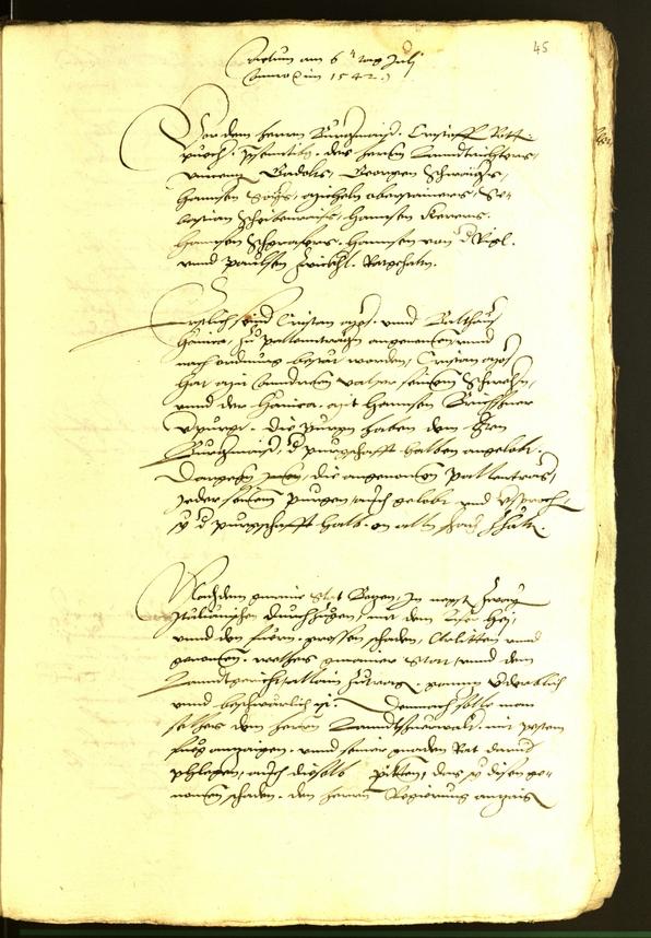 Civic Archives of Bozen-Bolzano - BOhisto Minutes of the council 1542 