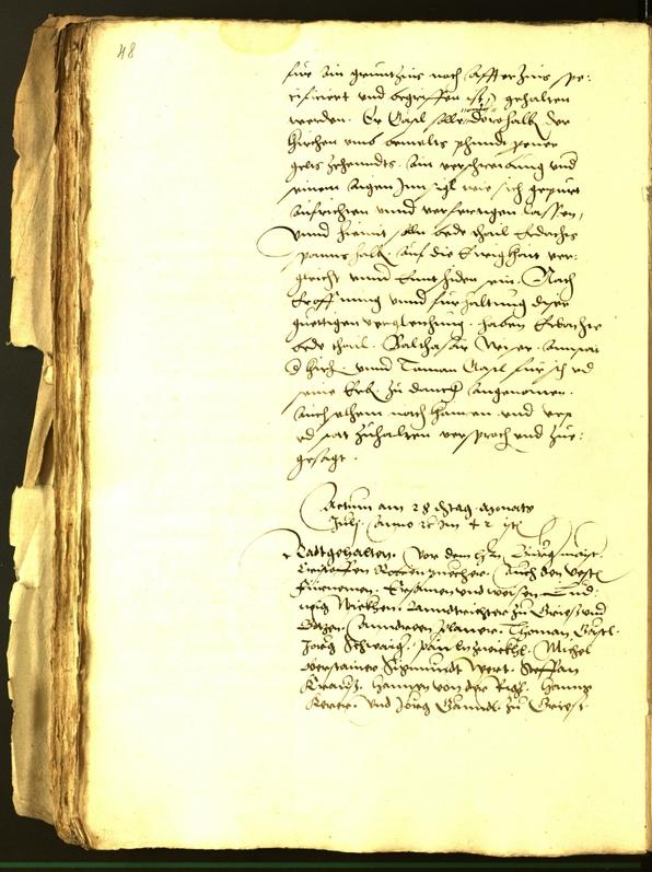 Civic Archives of Bozen-Bolzano - BOhisto Minutes of the council 1542 