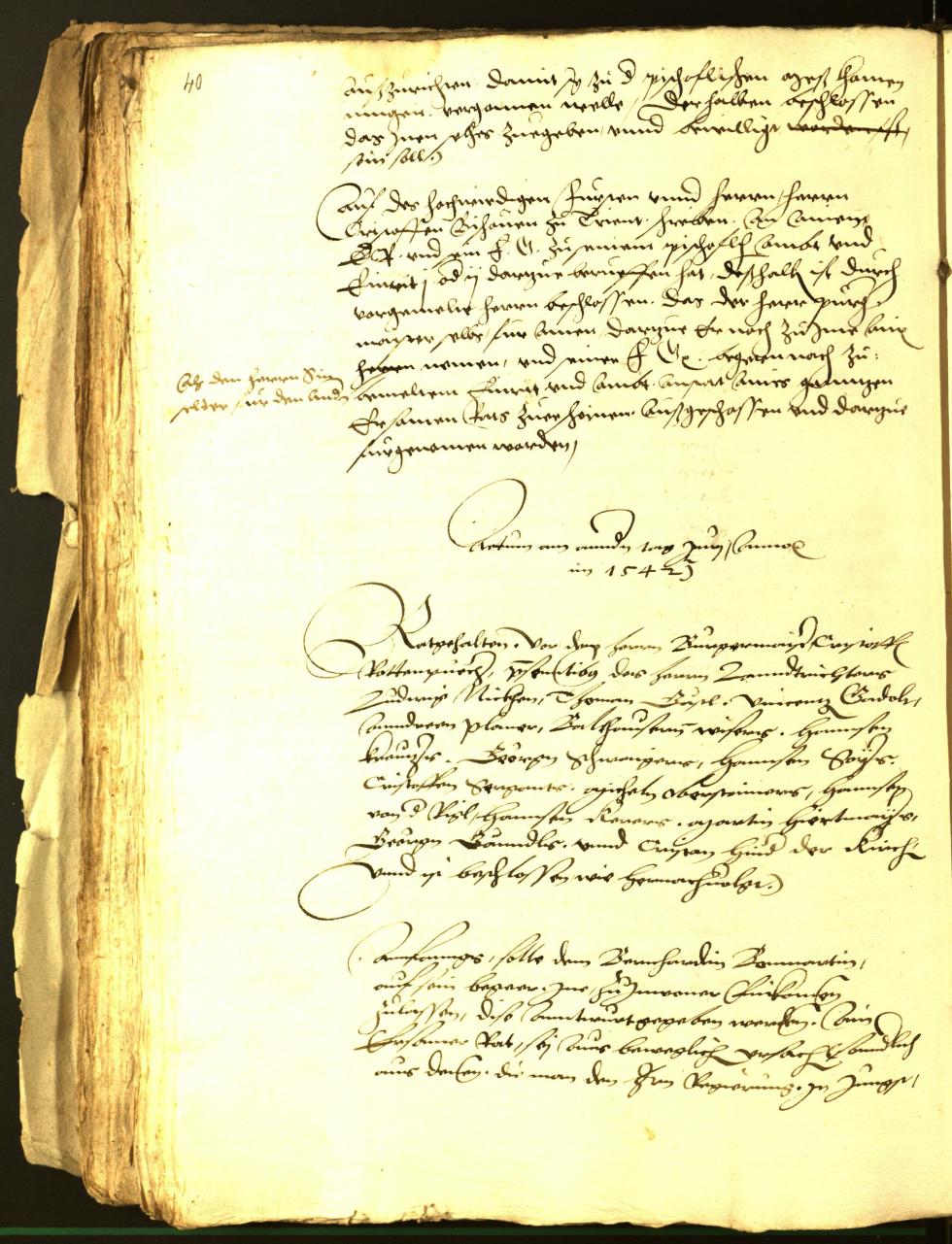 Archivio Storico della Città di Bolzano - BOhisto protocollo consiliare 1542 