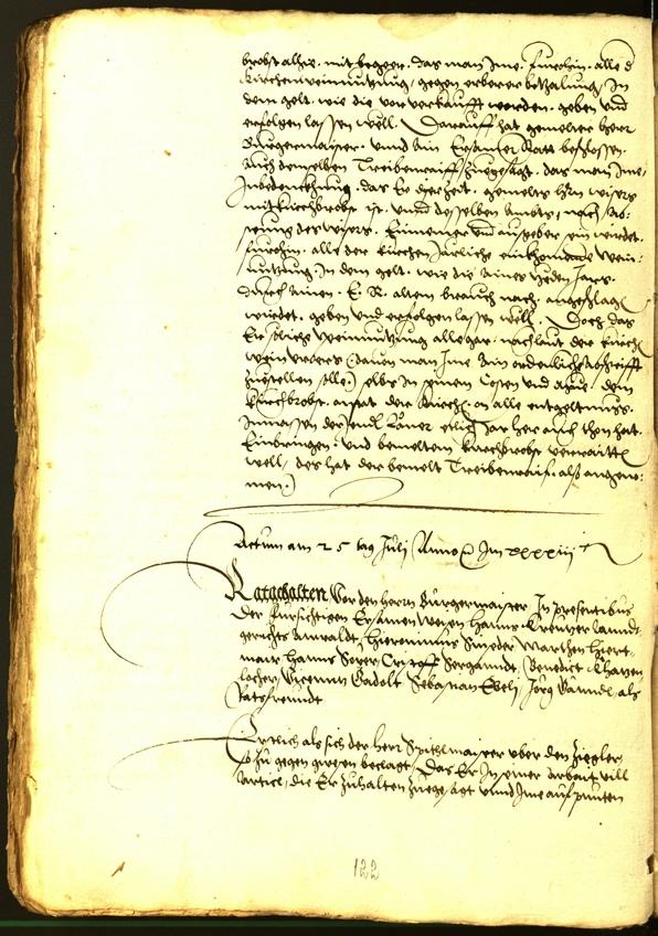 Stadtarchiv Bozen - BOhisto Ratsprotokoll 1543 