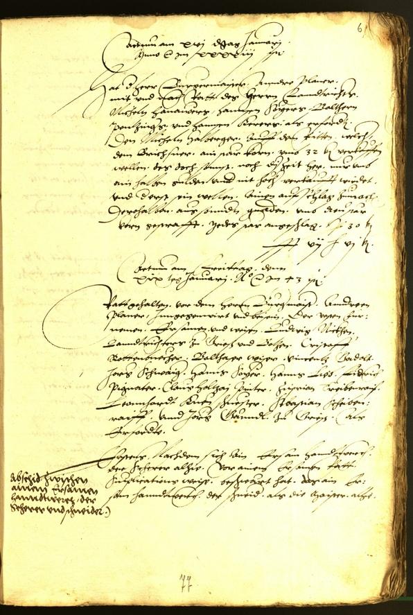 Civic Archives of Bozen-Bolzano - BOhisto Minutes of the council 1543 