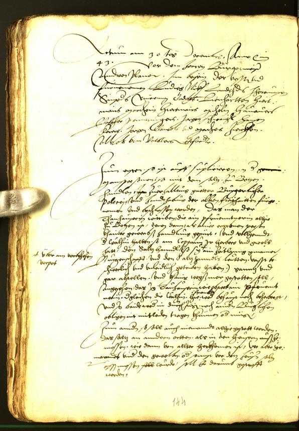 Civic Archives of Bozen-Bolzano - BOhisto Minutes of the council 1543 