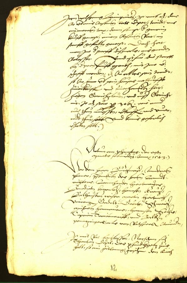 Stadtarchiv Bozen - BOhisto Ratsprotokoll 1543 