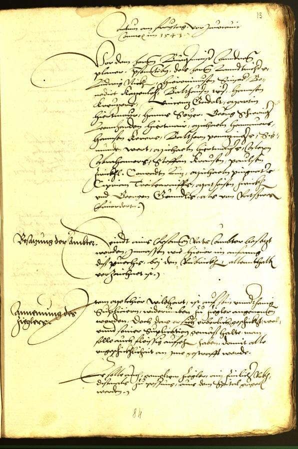 Civic Archives of Bozen-Bolzano - BOhisto Minutes of the council 1543 