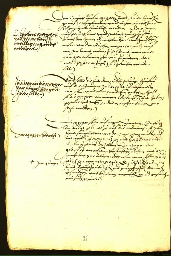 Stadtarchiv Bozen - BOhisto Ratsprotokoll 1543 