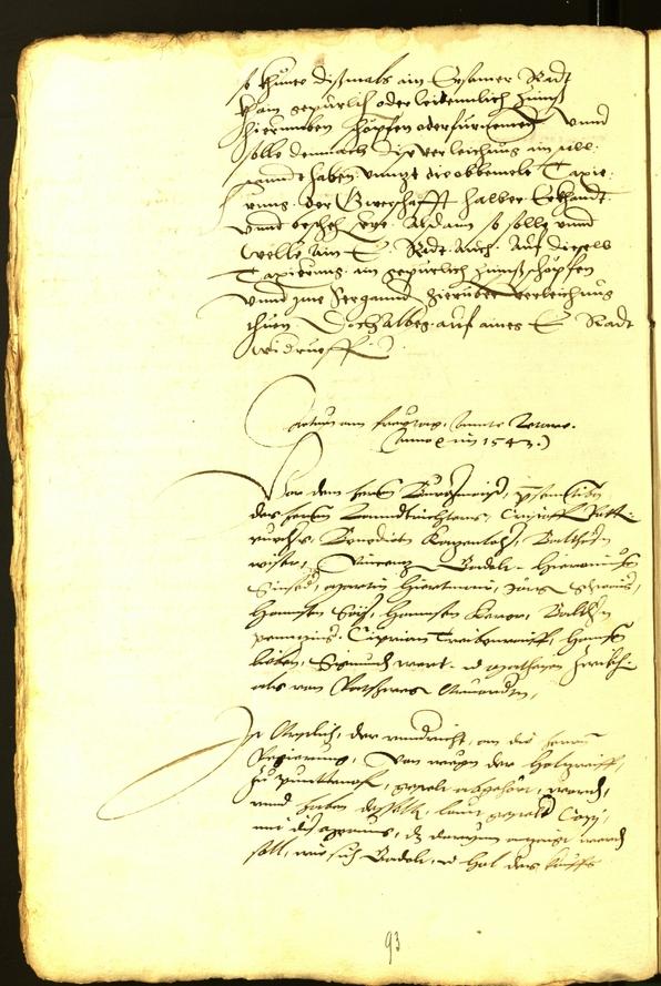 Civic Archives of Bozen-Bolzano - BOhisto Minutes of the council 1543 