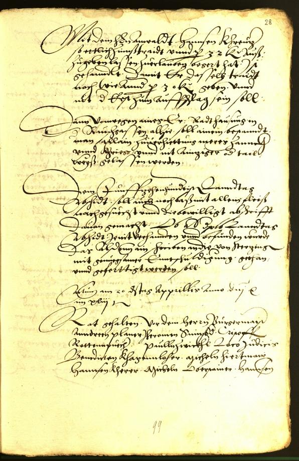 Civic Archives of Bozen-Bolzano - BOhisto Minutes of the council 1543 