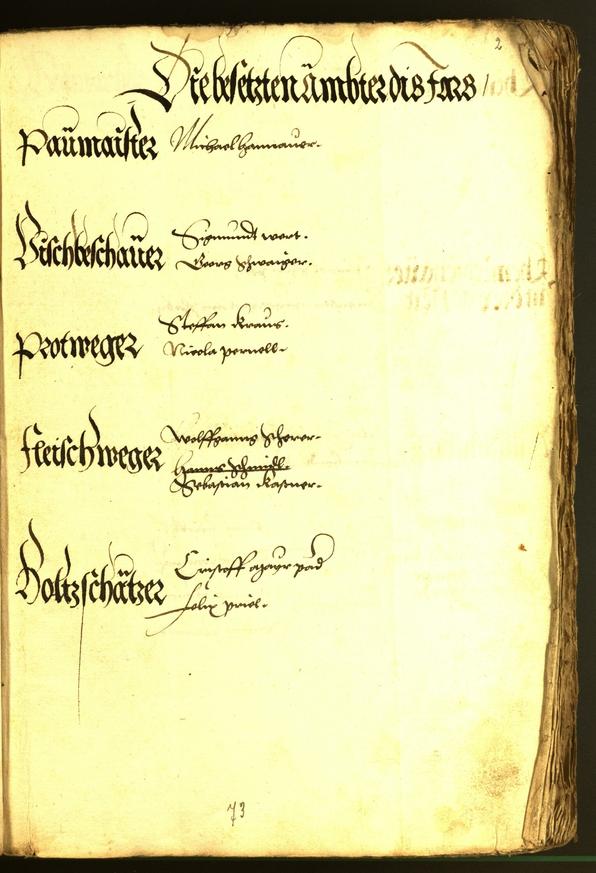 Stadtarchiv Bozen - BOhisto Ratsprotokoll 1543 