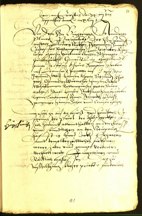 Archivio Storico della Città di Bolzano - BOhisto protocollo consiliare 1543 