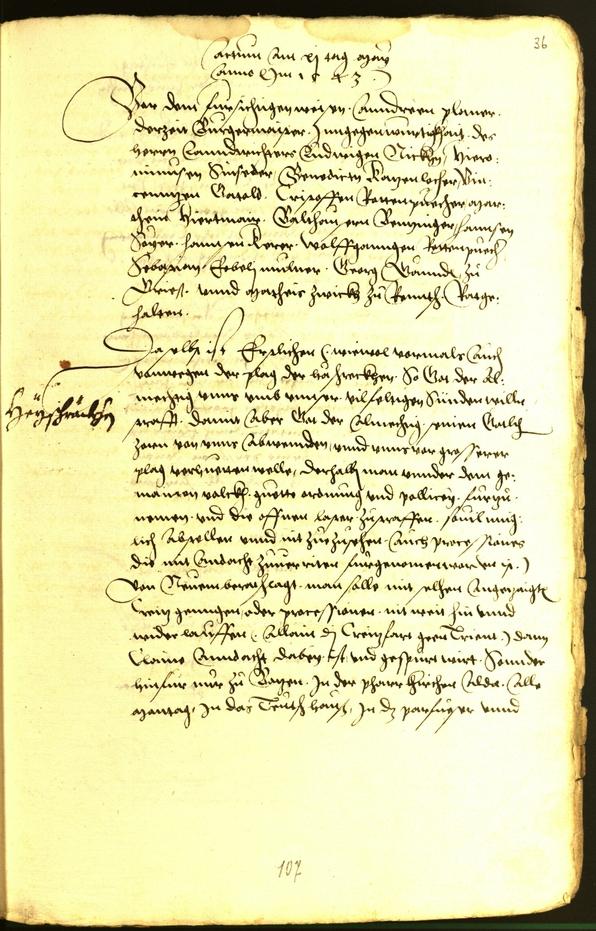 Stadtarchiv Bozen - BOhisto Ratsprotokoll 1543 