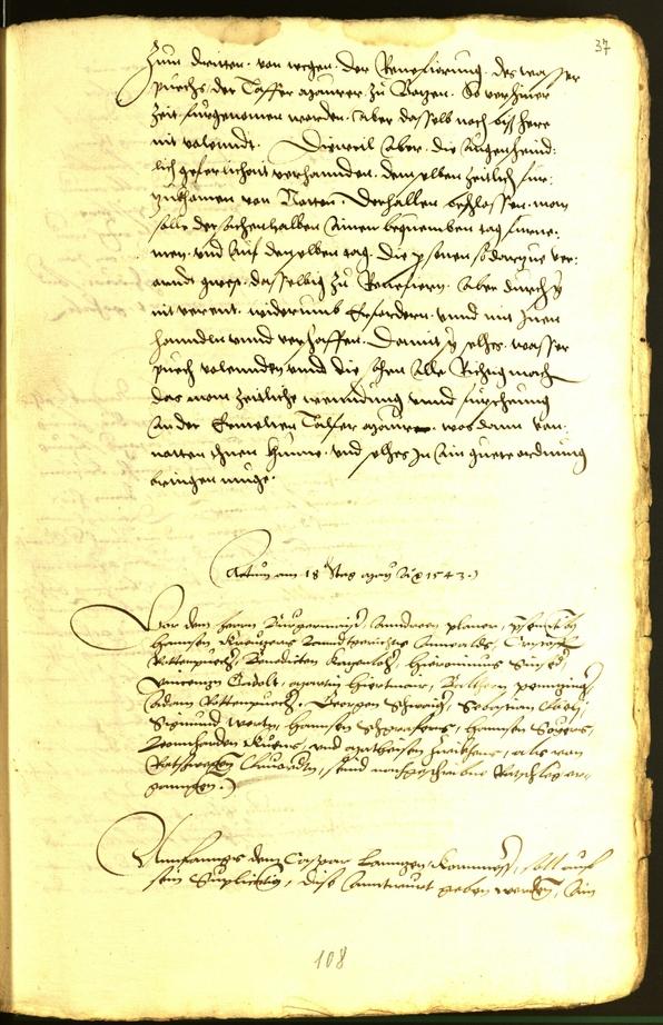 Civic Archives of Bozen-Bolzano - BOhisto Minutes of the council 1543 