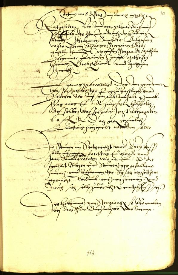 Archivio Storico della Città di Bolzano - BOhisto protocollo consiliare 1543 