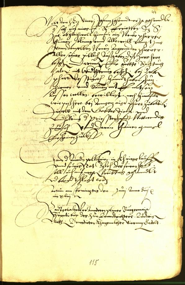 Stadtarchiv Bozen - BOhisto Ratsprotokoll 1543 