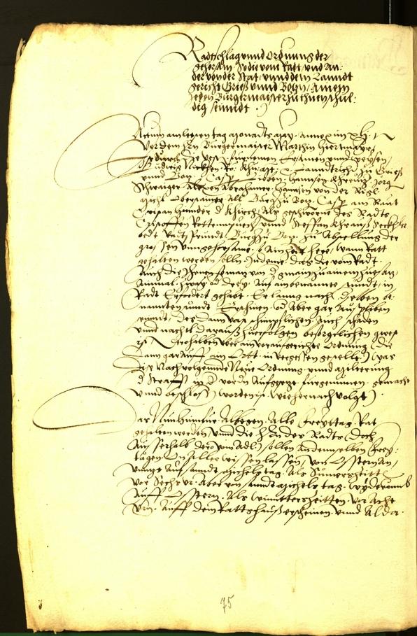 Civic Archives of Bozen-Bolzano - BOhisto Minutes of the council 1543 