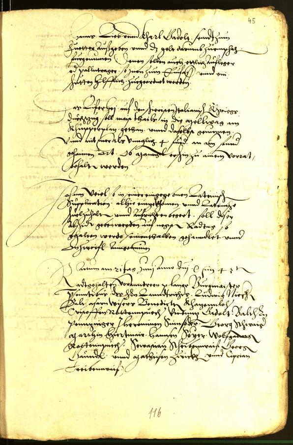 Stadtarchiv Bozen - BOhisto Ratsprotokoll 1543 