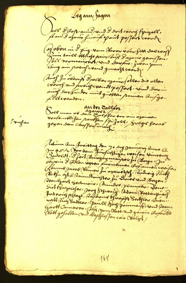 Civic Archives of Bozen-Bolzano - BOhisto Minutes of the council 1545 