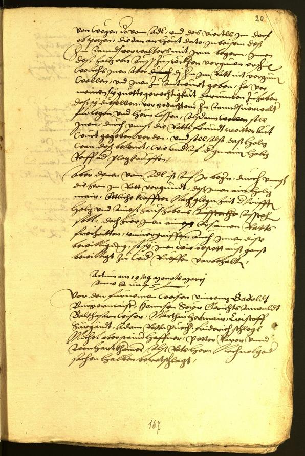 Stadtarchiv Bozen - BOhisto Ratsprotokoll 1545 