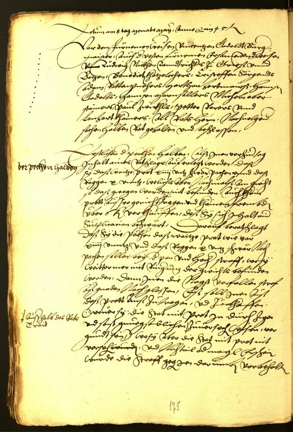 Archivio Storico della Città di Bolzano - BOhisto protocollo consiliare 1545 