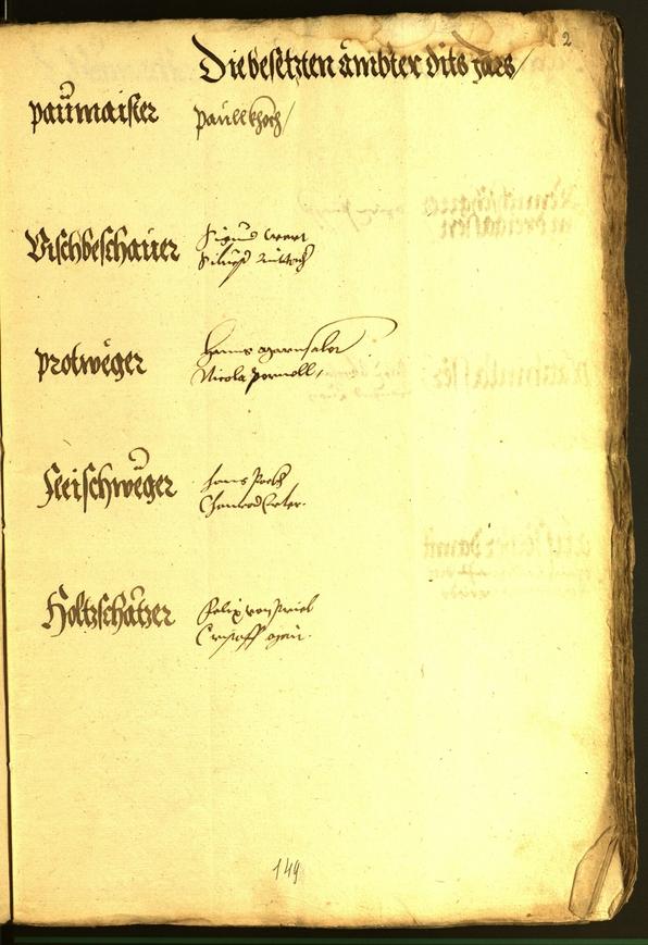 Stadtarchiv Bozen - BOhisto Ratsprotokoll 1545 