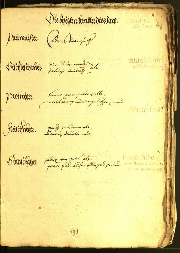 Stadtarchiv Bozen - BOhisto Ratsprotokoll 1546 