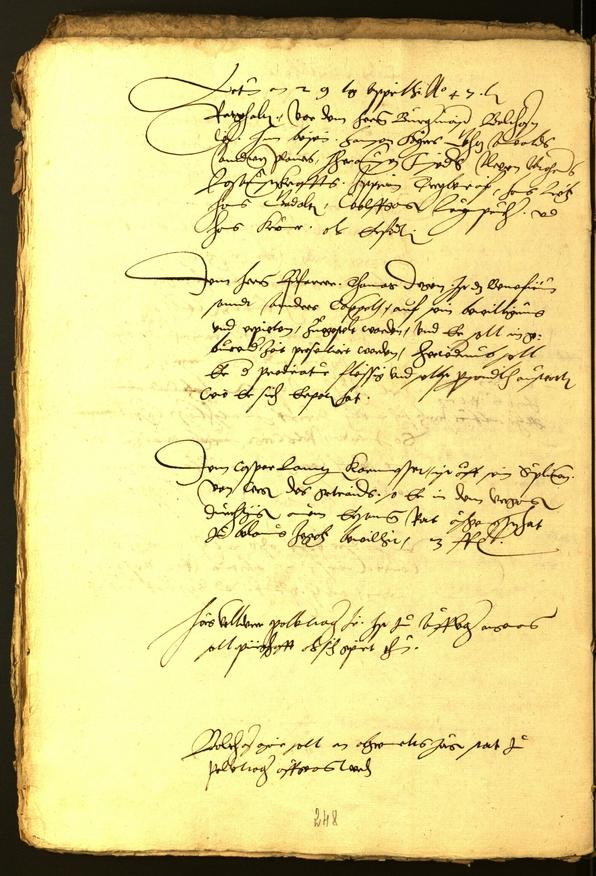 Stadtarchiv Bozen - BOhisto Ratsprotokoll 1547 