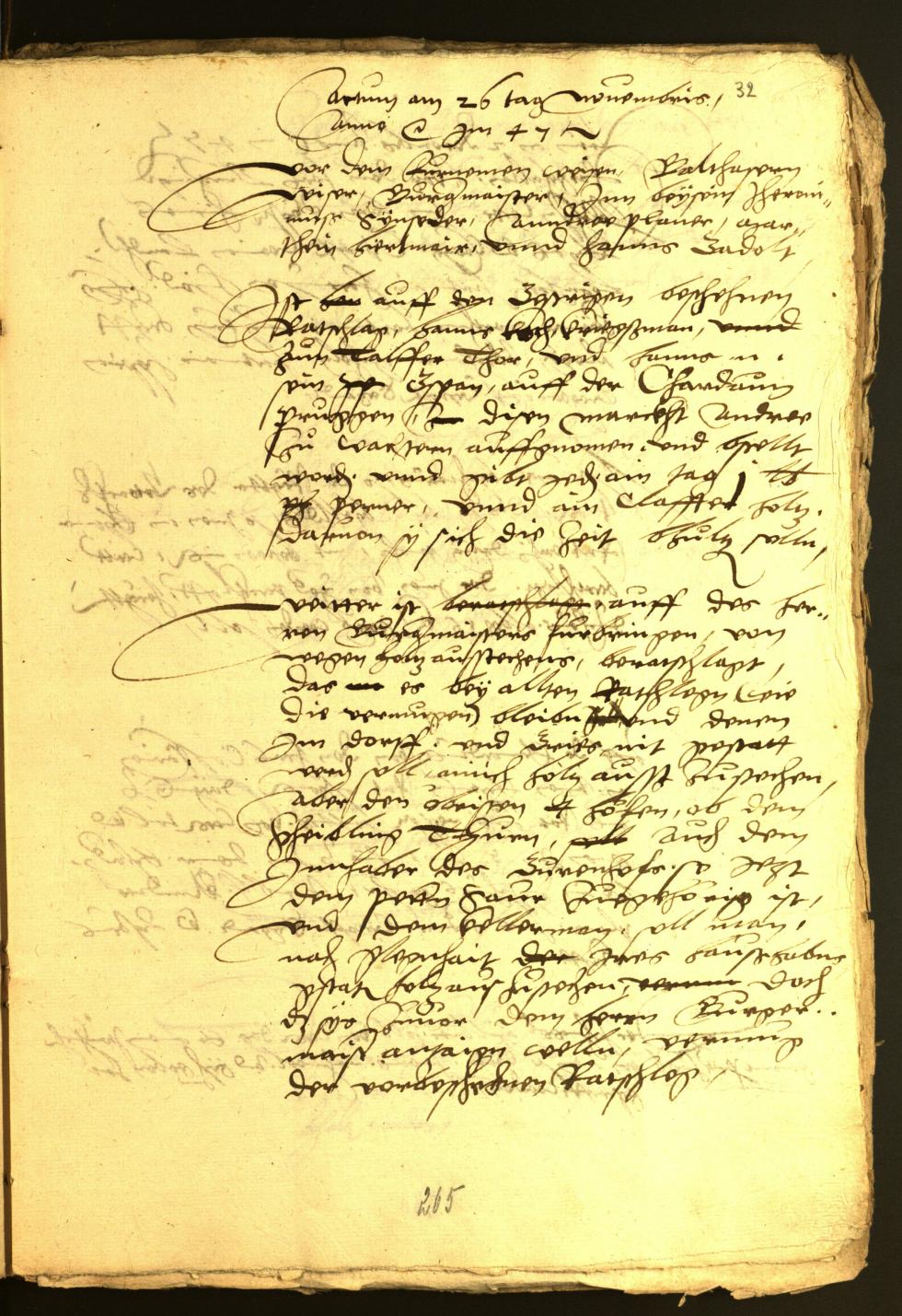 Stadtarchiv Bozen - BOhisto Ratsprotokoll 1547 